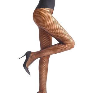 Commando Honeycomb Net Tights - HN047 (Black)